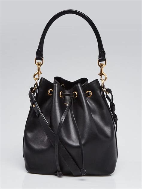 Yves Saint Laurent Emmanuelle Leather Bucket Bag on SALE.